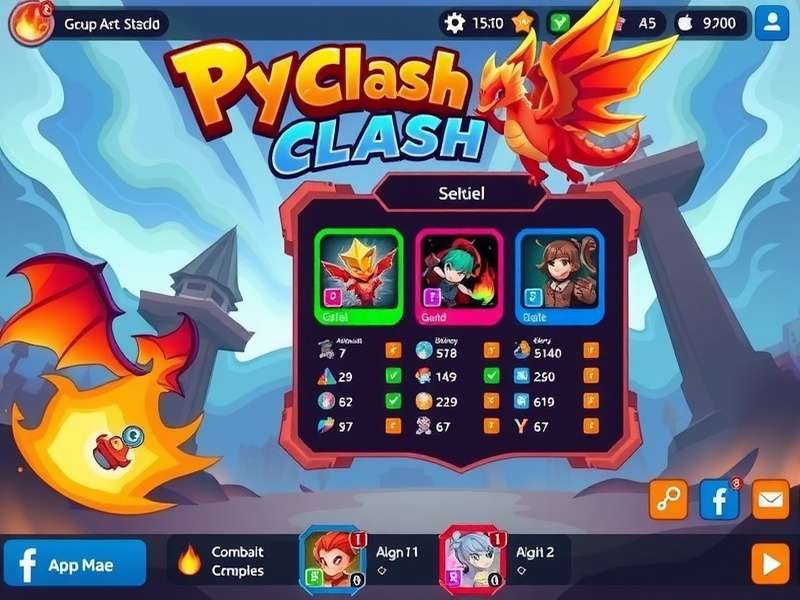 Pyro Clash character selection screen