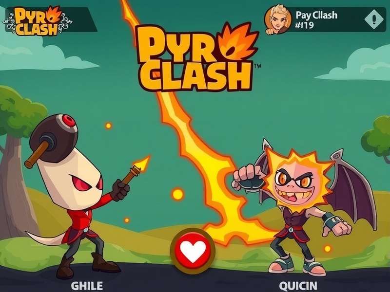 Pyro Clash gameplay screenshot showing fire-based combat